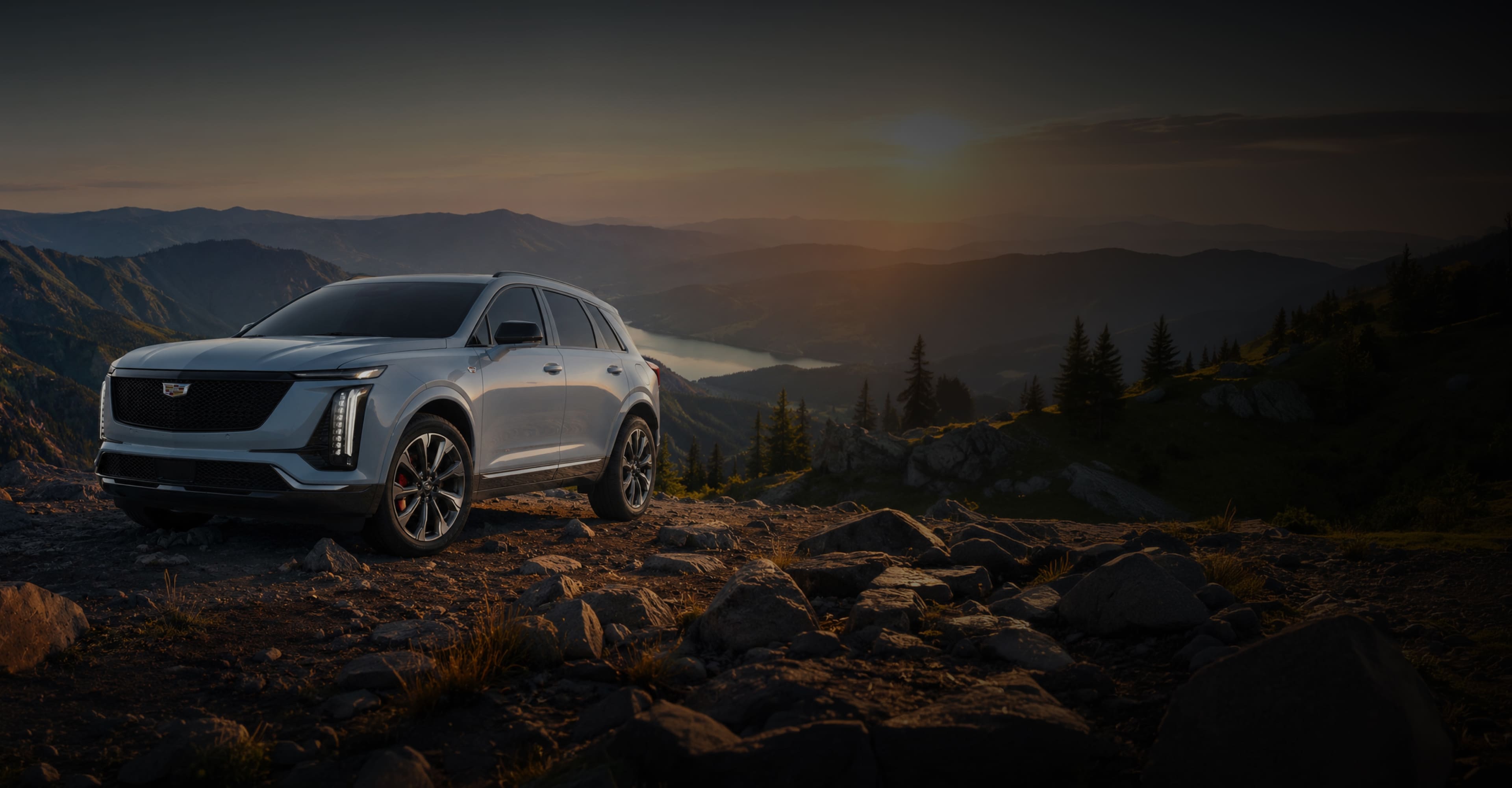 2027/2028 Cadillac XT5 preview in Gainesville, GA with future luxury SUV styling, refined Cadillac design, and North Georgia road presence