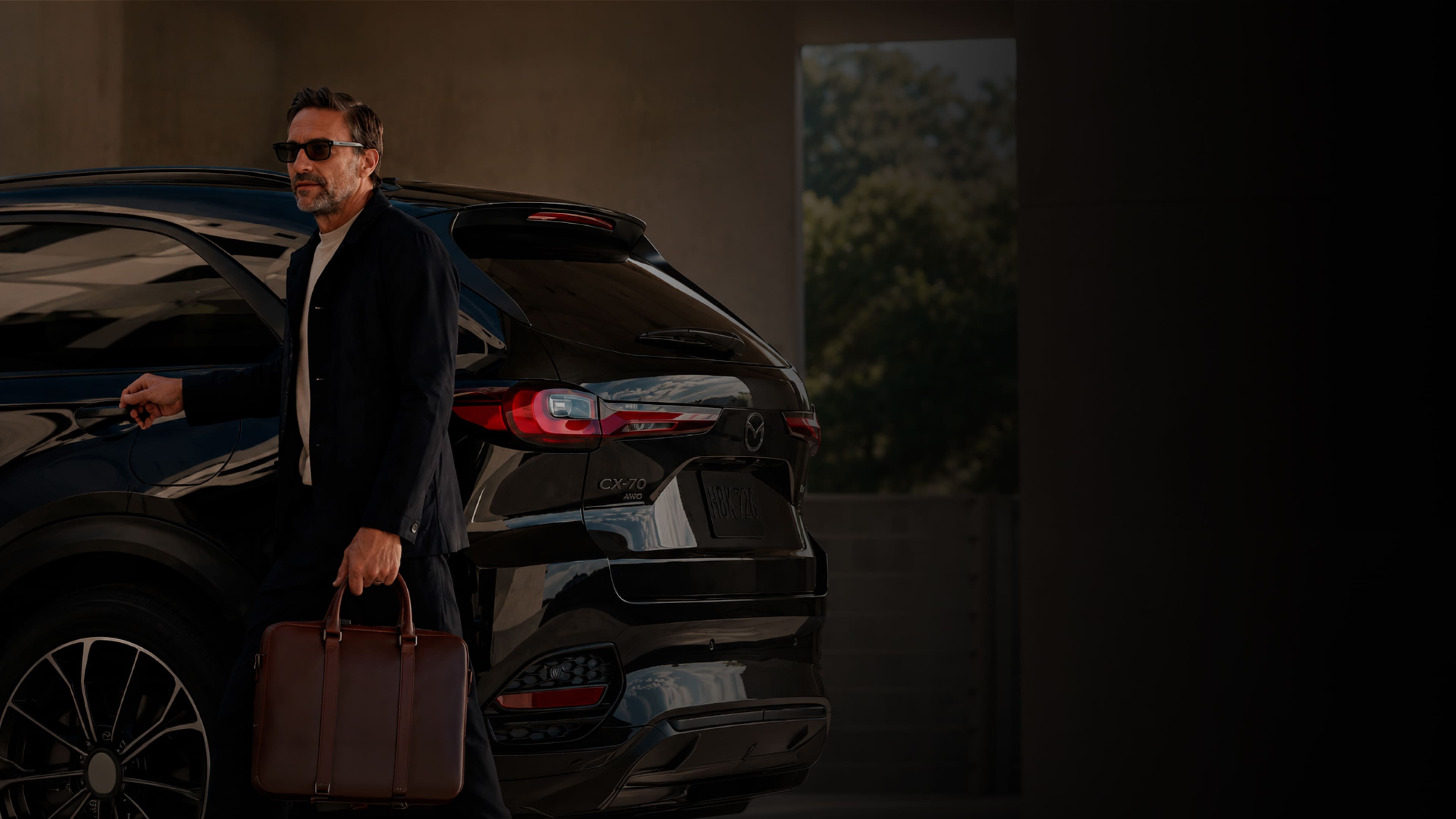Driver with Mazda SUV considering lease options in Gainesville, GA