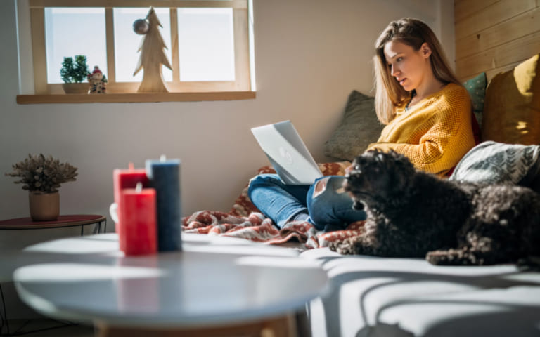 Customer using an online Toyota valuation tool for a fast trade-in estimate