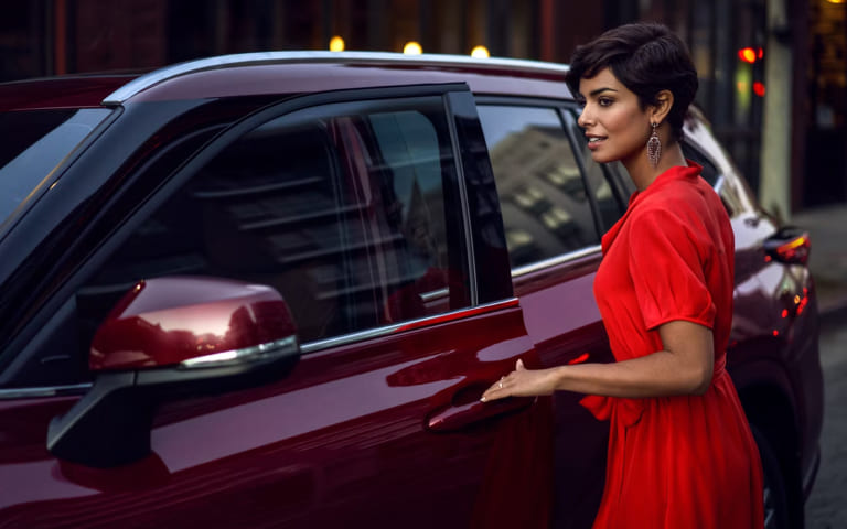 Toyota interior highlighting trade-in and loan payoff options