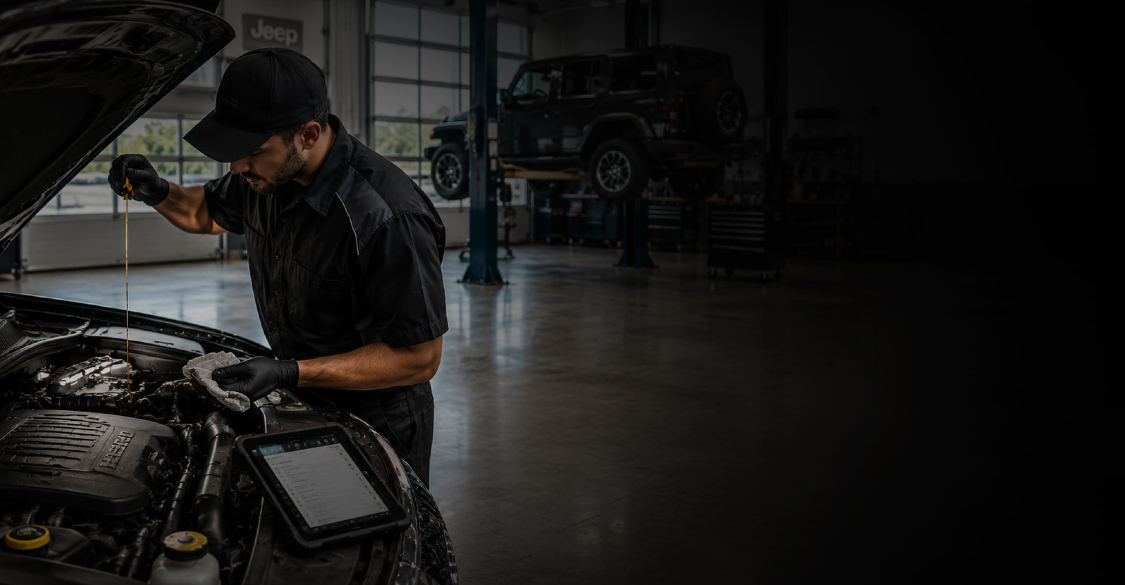 Factory-trained technicians providing professional oil change service near Greensburg, PA